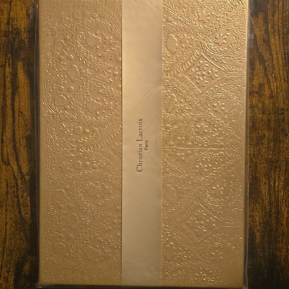 ❤️BUY 2 GET 1 FREE  Christian Lacroix Gold Embossed Paseo Guest Book - Picture 7 of 13